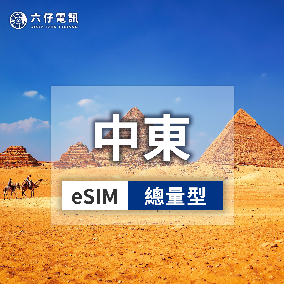 【eSIM】中東8國eSIM